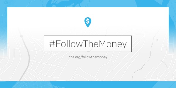ONE's new #FollowTheMoney portal.